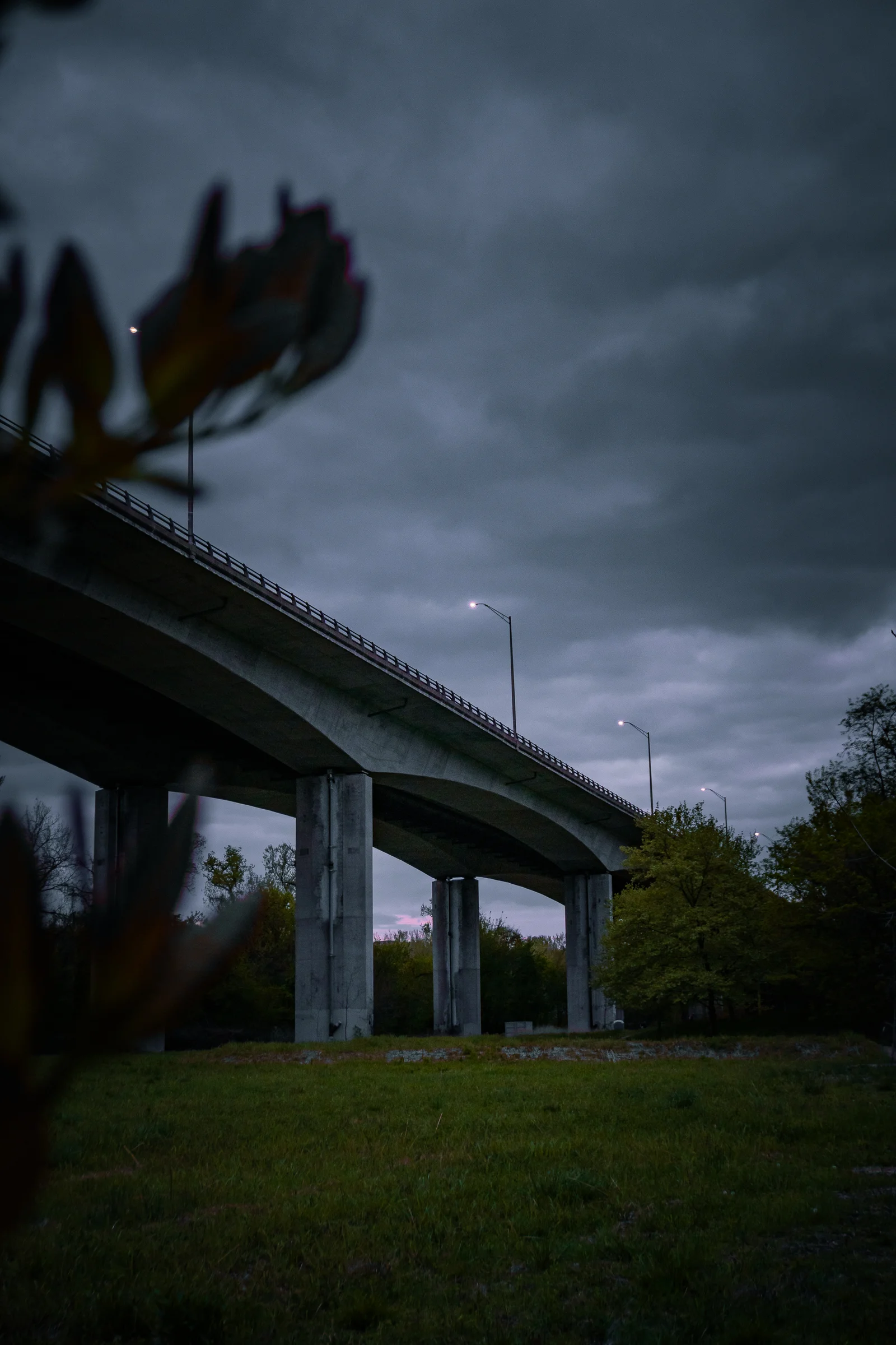 Manchester Bridge at Storm Dusk