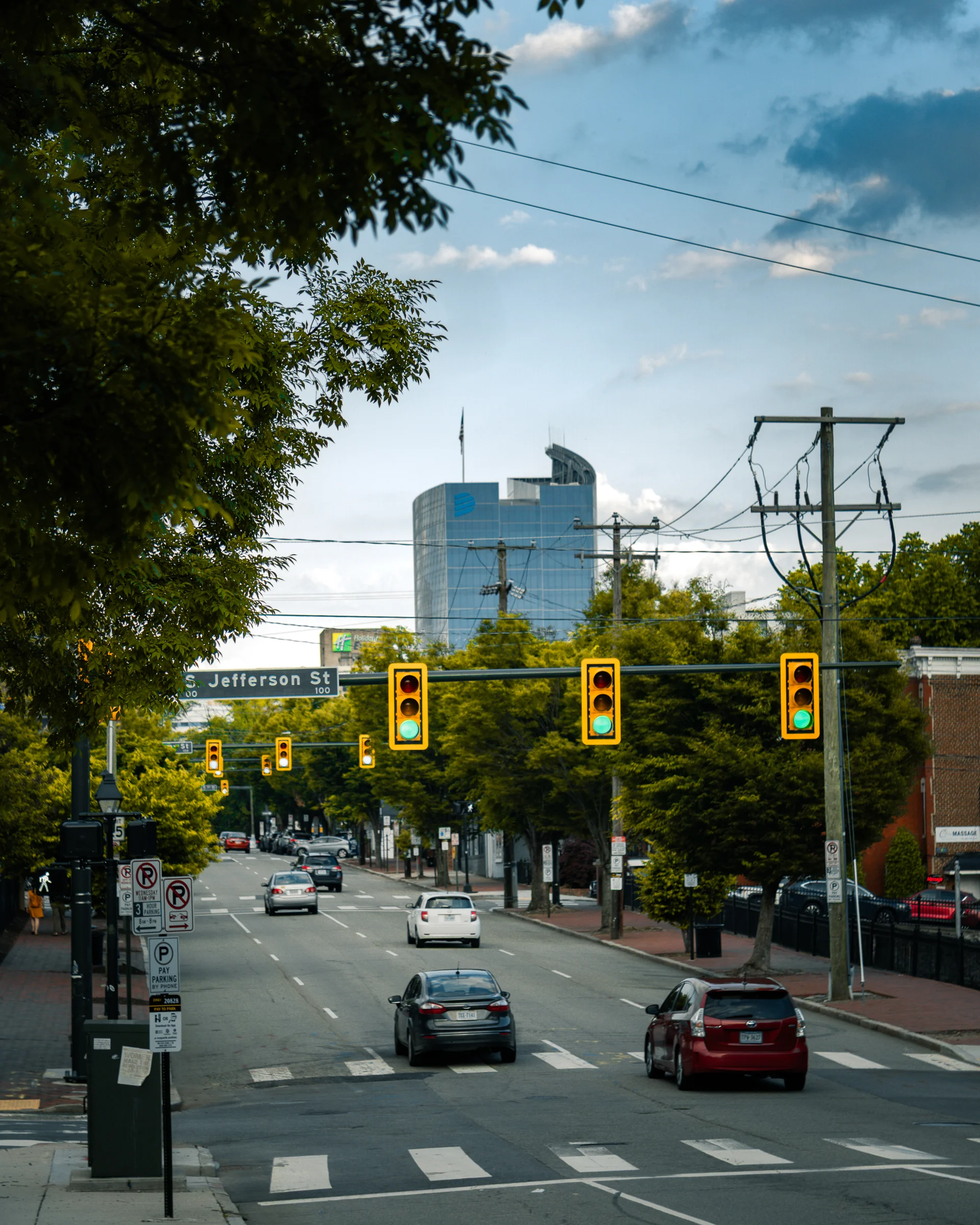 Looking Down Jefferson Street