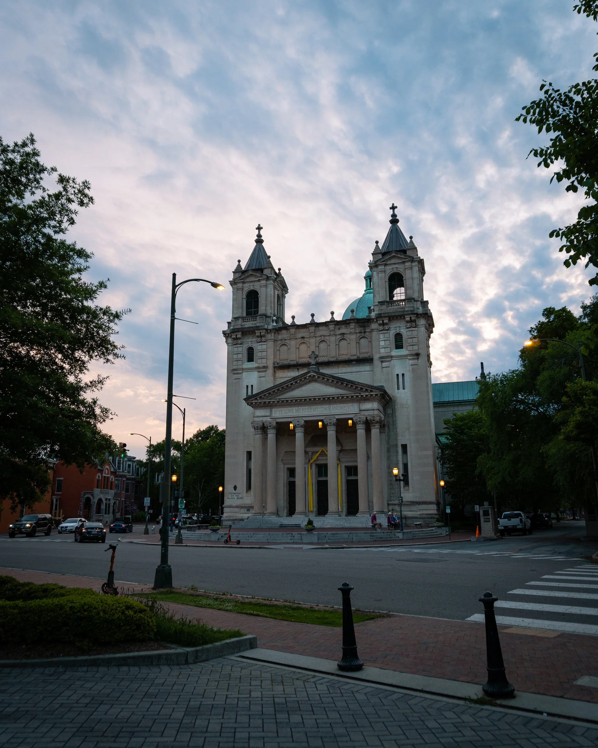 Cathedral of the Sacred Heart at Dusk
