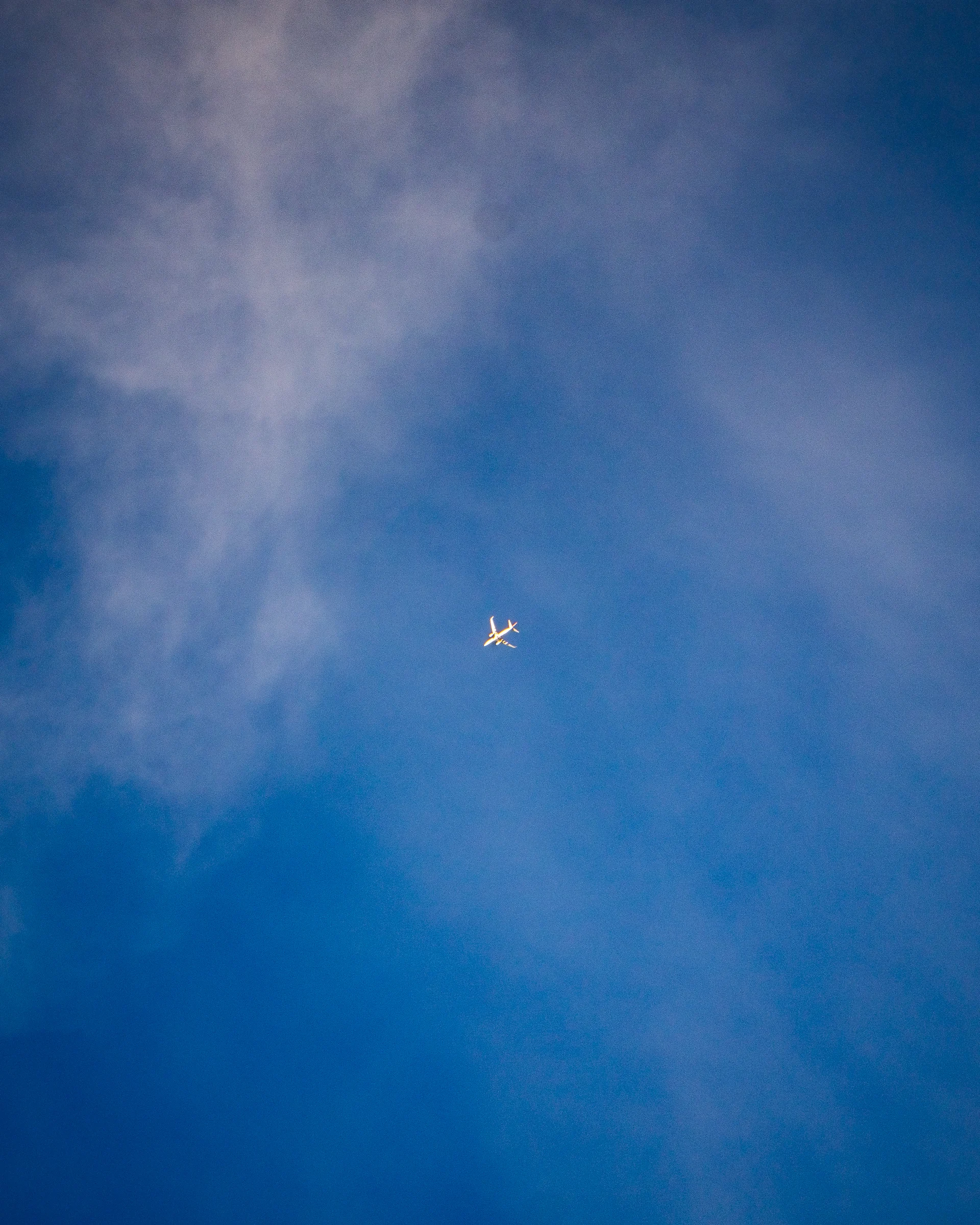 Overhead — Jet in Summer Sky