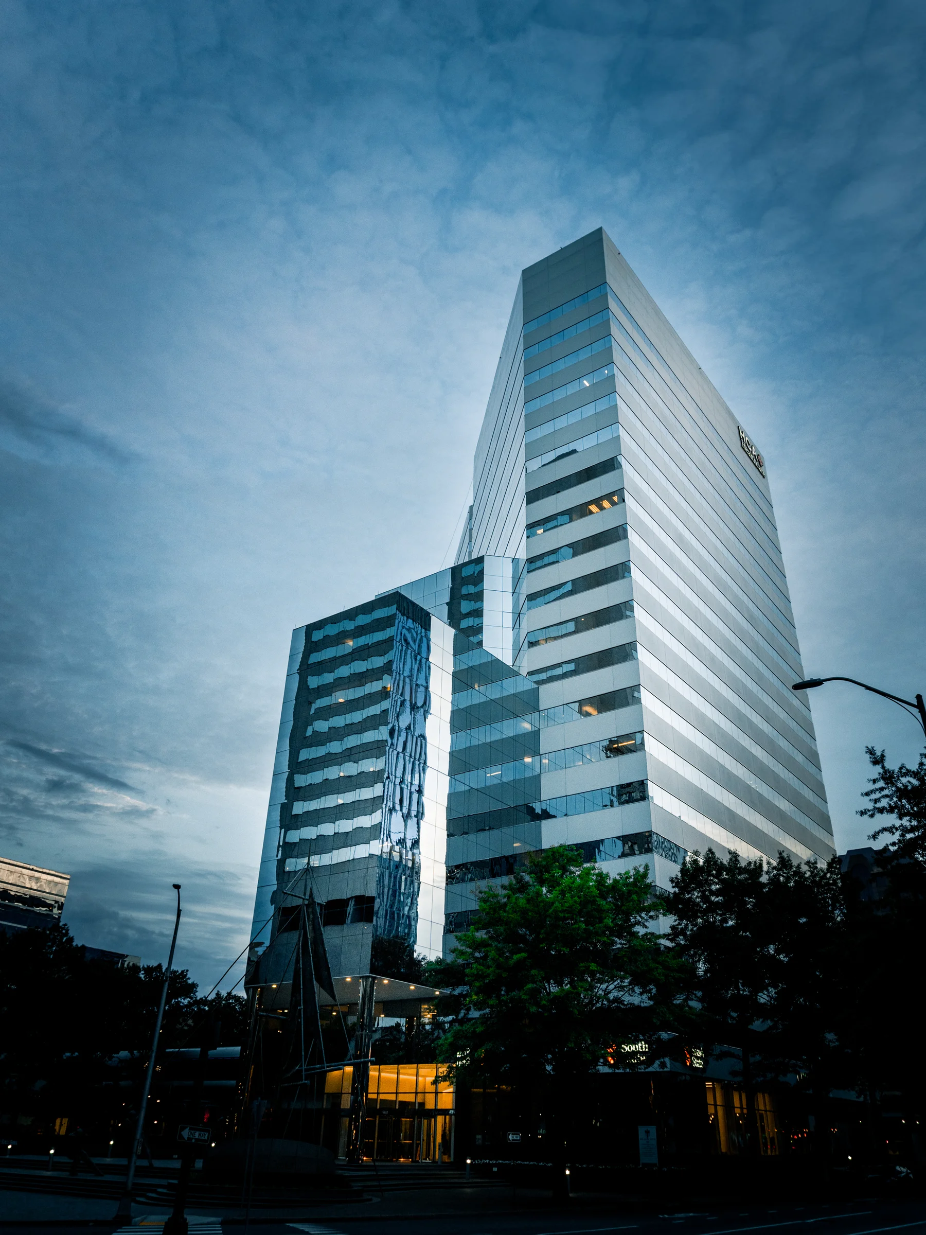 New Glass Towers at Blue Hour
