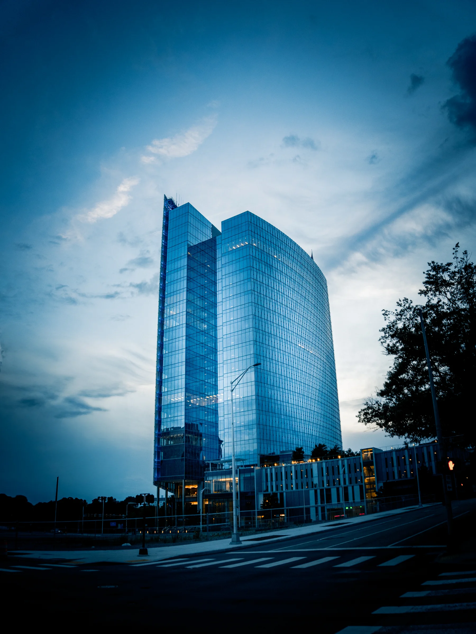 Dominion Energy Tower at Dusk