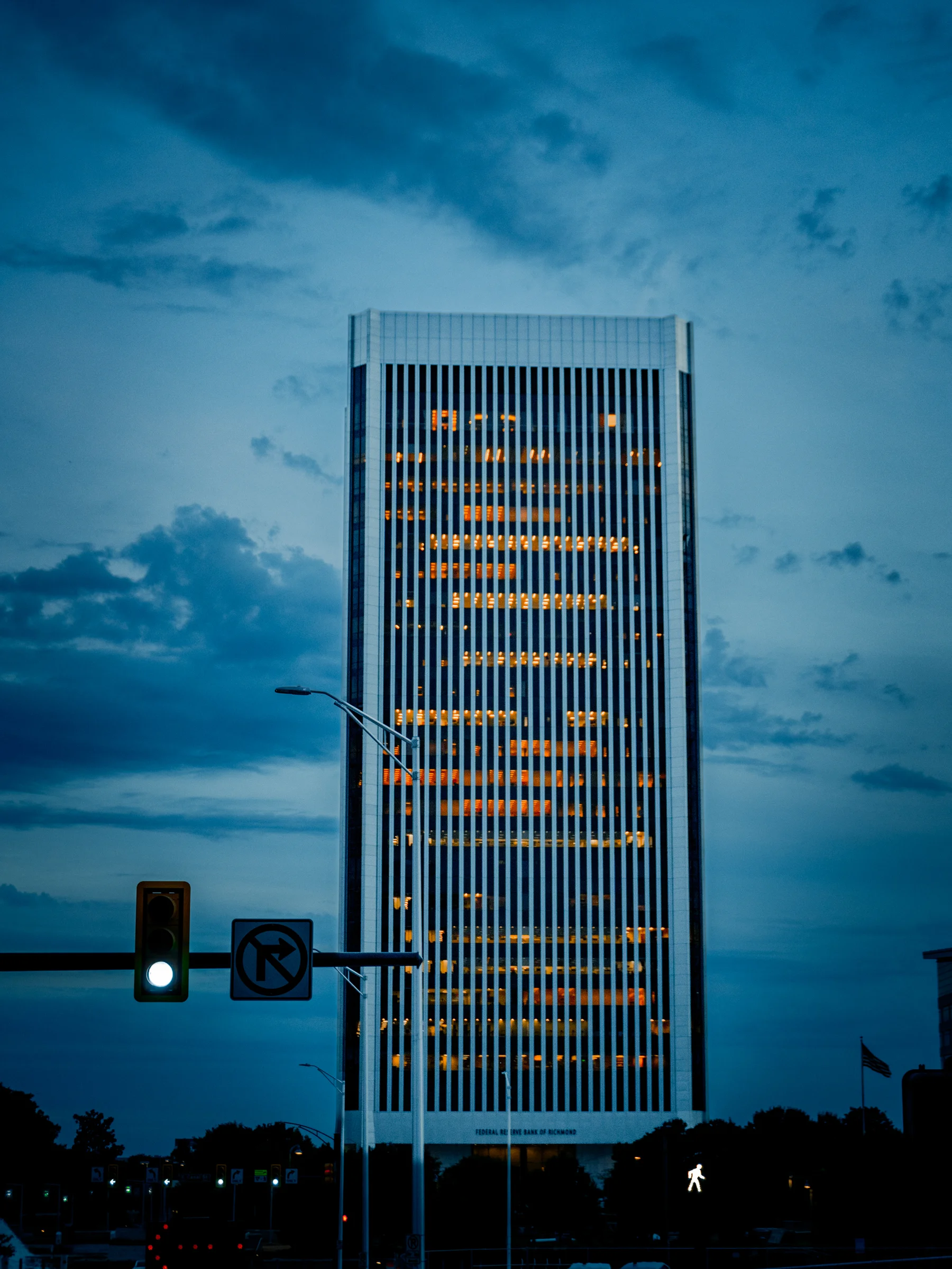 Downtown Richmond Night Sky