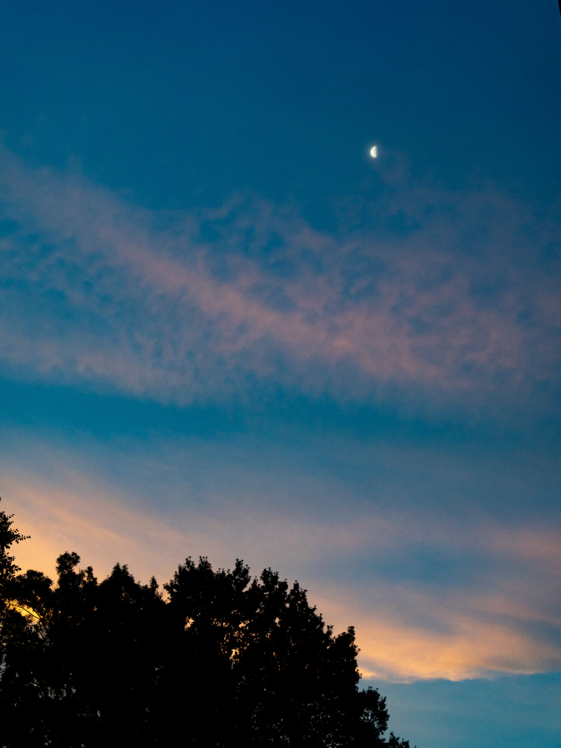 Crescent Moon at Sunset